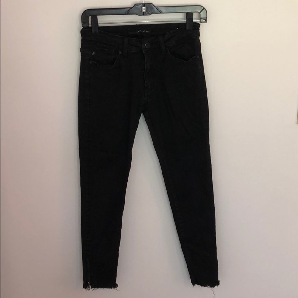 Black cropped KanCan jeans